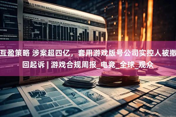互盈策略 涉案超四亿，套用游戏版号公司实控人被撤回起诉 | 游戏合规周报_电竞_全球_观众